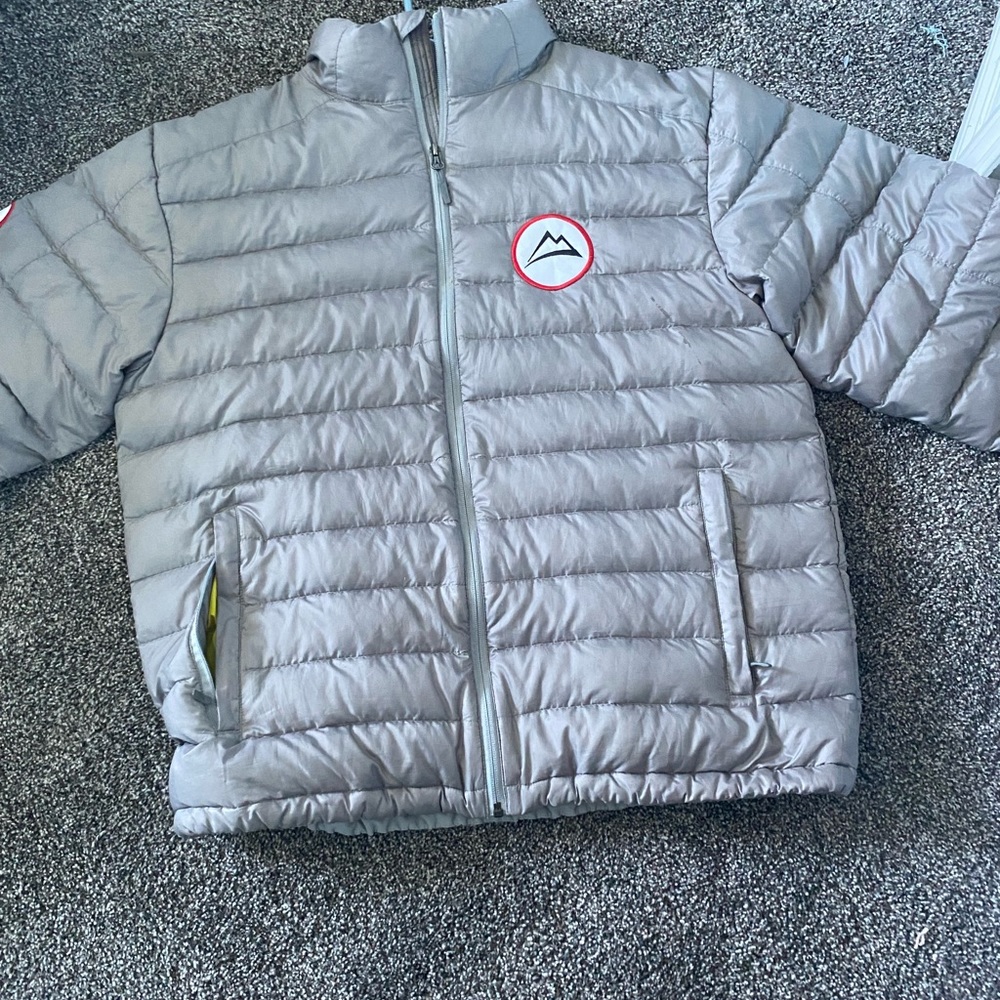 A men’s puffer jacket